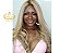 LACE HUMANA LOIRO CLARO COM MECHAS E RAIZ ESFUMADA 55CM - Imagem 3