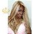 LACE HUMANA LOIRO CLARO COM MECHAS E RAIZ ESFUMADA 55CM - Imagem 5