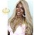 LACE HUMANA LOIRO CLARO COM MECHAS E RAIZ ESFUMADA 55CM - Imagem 4