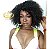 WIG DE CABELO HUMANO CRESPO 35CM - Imagem 3