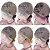 WIG DE CABELO HUMANO COM ACABAMENTO EM TELA 5CM PRETO - Imagem 4