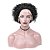 WIG DE CABELO HUMANO COM ACABAMENTO EM TELA 5CM PRETO - Imagem 2