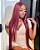 WIG U-PARTE DE CABELO HUMANO LISO BORGONHA - Imagem 2