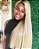 LACE DE CABELO HUMANO LOIRO COM RAIZ ESCURA 80CM 250% DE DENSIDADE - Imagem 2