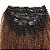APLIQUE TIC TAC DE CABELO HUMANO CACHO 4B COM OMBRE HAIR CHOCOLATE - KIT COM 120GRAMAS - Imagem 2