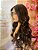 LACE HUMANA ONDULADA  75CM CASTANHO COM MECHAS 200% de densidade - Imagem 3