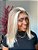 Lace Humana Platinada 40cm com raiz esfumada e mecha destaque - Imagem 7