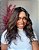 LACE ONDULADA 45CM 150% de densidade DE CABELO HUMANO MORENA ILUMINADA COM SILK BASE - Imagem 3