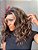 LACE ONDULADA 40cm 180% de densidade castanho com mechas - Imagem 6