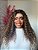 LACE CACHEADA DE CABELO HUMANO BRASILEIRO 65CM 180% DE DENSIDADE CASTANHO COM MECHAS - Imagem 6
