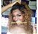 LACE DE CABELO HUMANO CACHEADO LOIRO MEL COM RAIZ ESCURA 35CM - Imagem 2