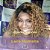 LACE DE CABELO HUMANO CACHEADO LOIRO MEL COM RAIZ ESCURA 35CM - Imagem 1