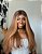 Lace Humana Lisa 60cm 280% de densidade Castanho Claro com mecha destaque - Imagem 2