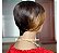WIG DE CABELO HUMANO LISO COM MECHA LOIRA - Imagem 9