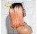 LACE CHANEL DE CABELO HUMANO ROSA COM RAIZ ESCURA 35CM - Imagem 5