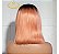 LACE CHANEL DE CABELO HUMANO ROSA COM RAIZ ESCURA 35CM - Imagem 4