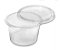 25 Potes Plástico Potinho Redondo Descartável C/ Tampa 140ml / 250ml / 500ml Ideal para Congelar Freezer Sopas - Imagem 1