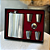 Cantil de Bolso Inox 210ml com 4 Copos e Funil - Imagem 1