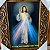 Quadro com Moldura Resinado Jesus Misericordioso 20,5X15,5 - Imagem 2