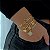 PULSEIRA ELO GRUMET TREVO CRAVEJADO FECHO T BANHADO A OURO (03010510) - Imagem 1