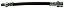 Flexível de freio dianteiro 190 mm L-200 Sport 94 até 03 - Imagem 1