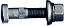 Conjunto de Parafuso de Roda Traseira F-4000 após 96 Freio a Disco - Imagem 1