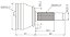 Junta Homocinética - XS614K258BA - Courier 1.6 Zetec Rocam 99/06/ Ecosport 1.6 Zetec Rocam 02/12 ... - Imagem 2