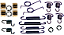 Jogo de Molas para 2 Rodas Traseiras Sistema Bendix Corcel/ Del Rey/ Belina II - Imagem 1