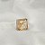 Pingente Quadrado Rose Quartz 12mm - Imagem 1