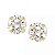 Brinco Ouro 18k Zirconia 6mm - Imagem 4