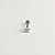 PIERCING PRATA FLOR CRAVEJADA COM ZIRCÔNIAS CRISTAL - Imagem 1