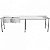 Pia Total Inox 2.40x70x90cm Com 2 Cubas Lado Esquerdo PIA-240X70-2CE - Imagem 1