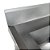 Pia total Inox 1,90x70cm Com Duas Cubas Lado Esquerdo e Paneleiro Liso PIA-190X70-2CE-P - Imagem 5