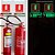 Placa Sinalização de Emergência - Fotoluminescente - Extintor de incêndio CO² - Pó combustiveis Metálicos - Imagem 4