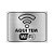 Placa - Aqui tem WIFI - Aluminio - Imagem 1