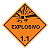 Placa Explosivo 1.1 Emergências Químicas Veiculo Transporte - Imagem 1