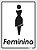 Placa de Banheiro - Feminino - Imagem 1