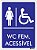 Placa WC Feminino Acessível - Imagem 1