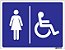 Placa WC Feminino Acessível - Imagem 1