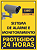Placa Sinalização Sistema De Alarme E Monitoramento 24h - Imagem 2