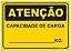 Placa Atenção - Capacidade de Carga - KG - Imagem 1