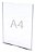 Display Porta Folha A4 Parede - Imagem 1