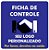 Ficha de Controle de Clientes PVC 1mm - 10x10cm - Imagem 1