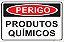 Placa - PERIGO - Produtos químicos - Imagem 1