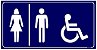 Placa WC Feminino, Masculino e Deficiente - Imagem 1
