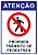 Placa Atenção - Proibido Trânsito de Pedestres - Imagem 1