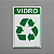 Placa Material Reciclável - Vidro - Imagem 1