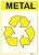 Placa Material Reciclável - Metal - Imagem 1