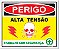 Placa - Perigo - Alta Tensão - Imagem 1