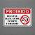 Placa - Proibido - Bicicleta Skate Patins Patinete Similares - Imagem 1